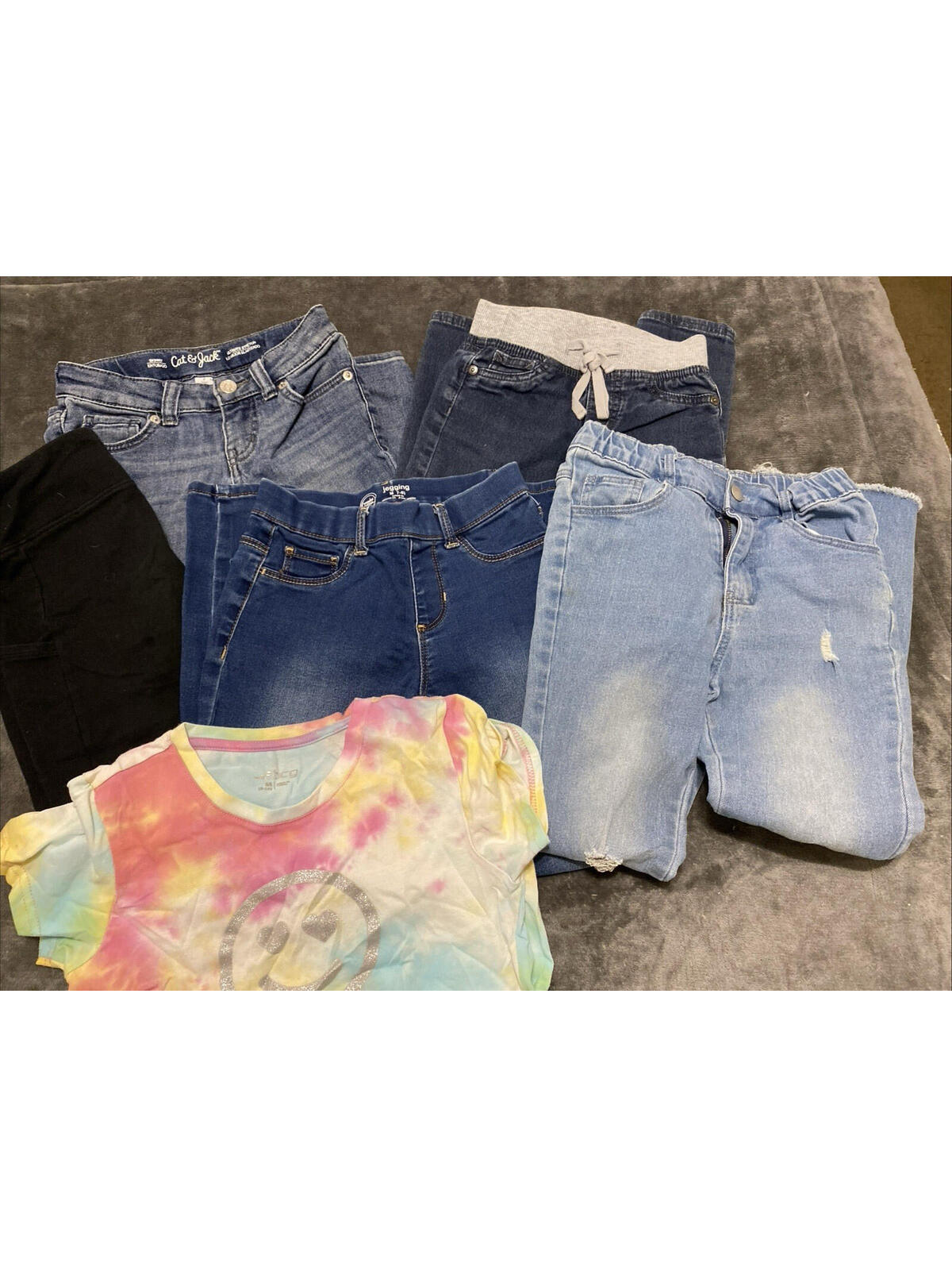 Girls Jeans Lot 5 Size 7/8 Art Class Wonder Nation Justice
